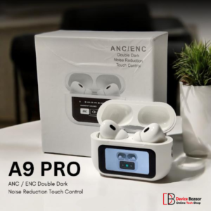 A9 Pro Airpods with Touch Screen - High Quality Sound - ANC/ENC Noise Reduction